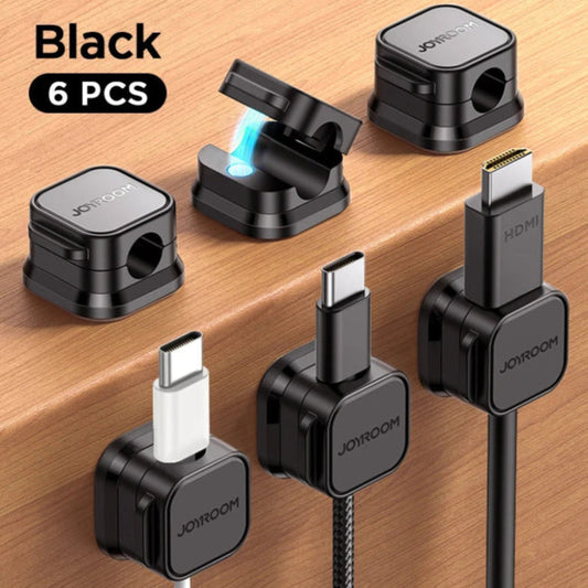 Adjustable Magnetic Cable Clips - Under Desk Cord Management & Organizer
